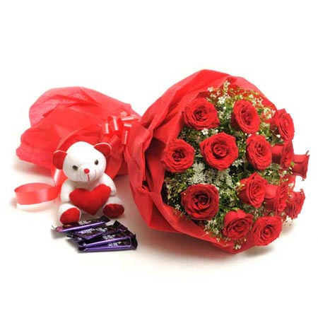 Combo Roses Choco Teddy Combo Roses Choco Teddy